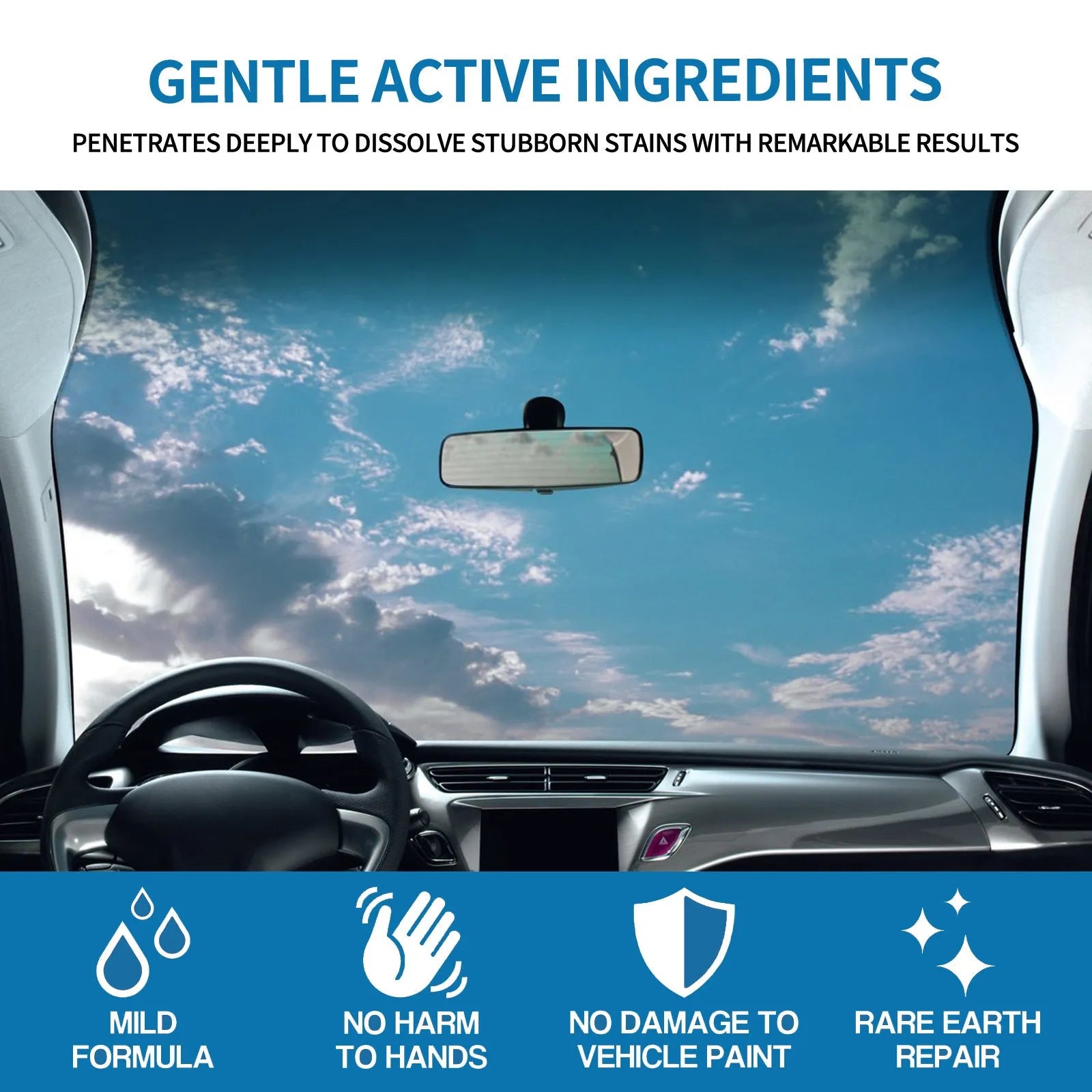 100ml car foam cleaning agent bottle for interior upholstery and exterior paint maintenance
