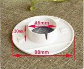 Air conditioning wall hole cover kit with plastic plugs, tuyere covers, and sealing glue for 37-165mm openings