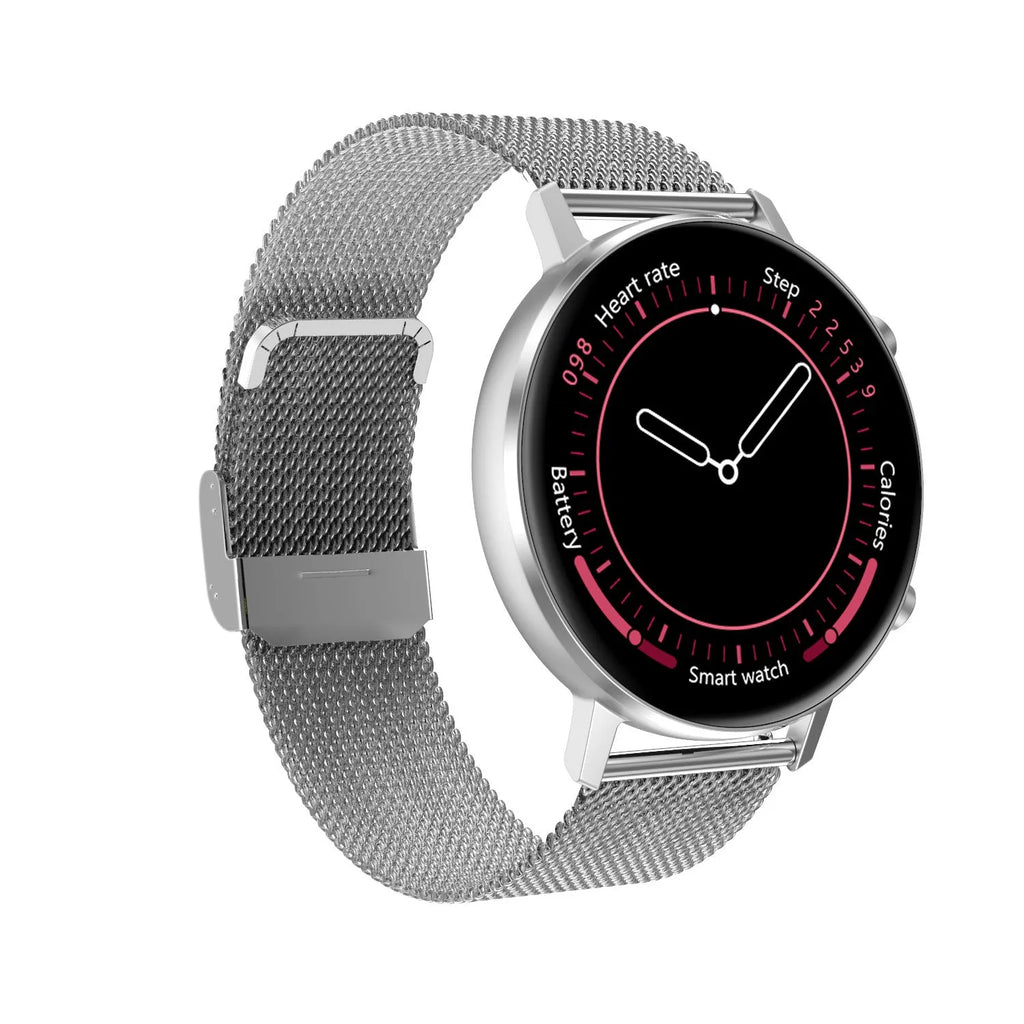 DT96 smart fitness tracker bracelet with steel strap and colour screen
