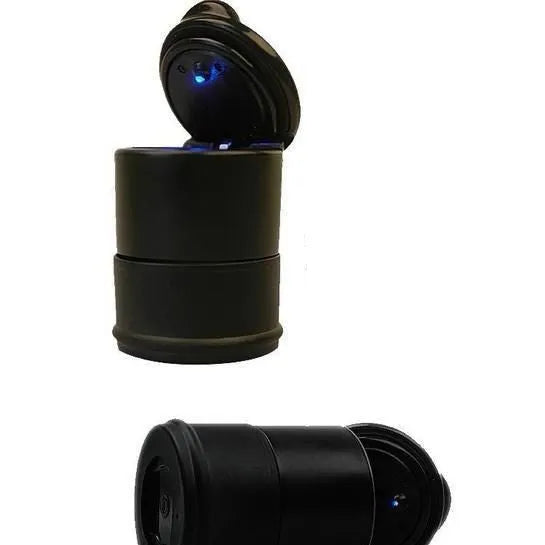 Black covered car ashtray in high flame retardant PBT, high temperature resistant, about 250g, universal fit