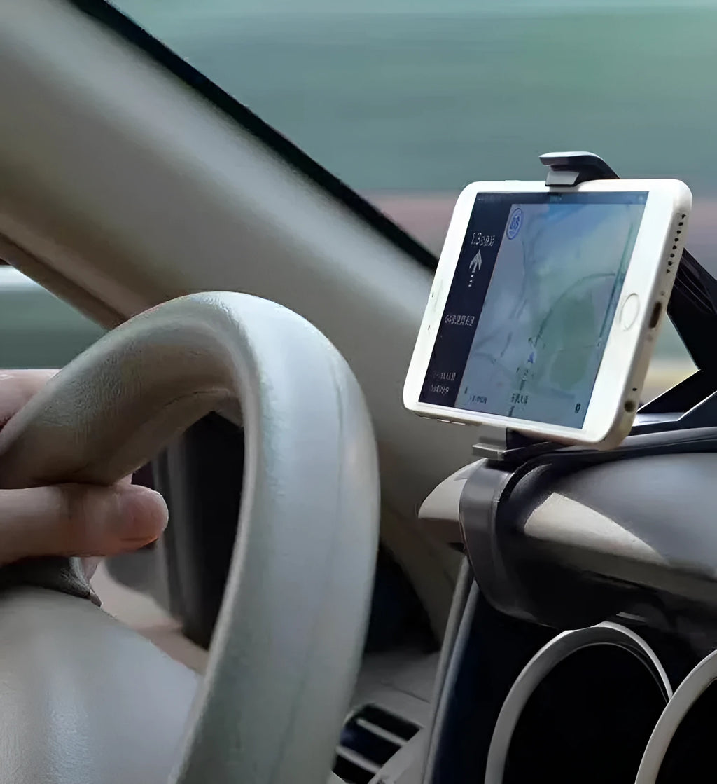 Black G-40 car bracket for steering wheel, instrument panel, or workbench mobile phone navigation