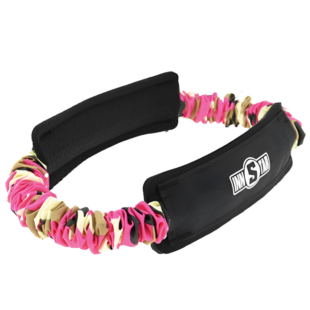 Nylon resistance band ring in camouflage colour for stovepipe shaping and butt lift exercises