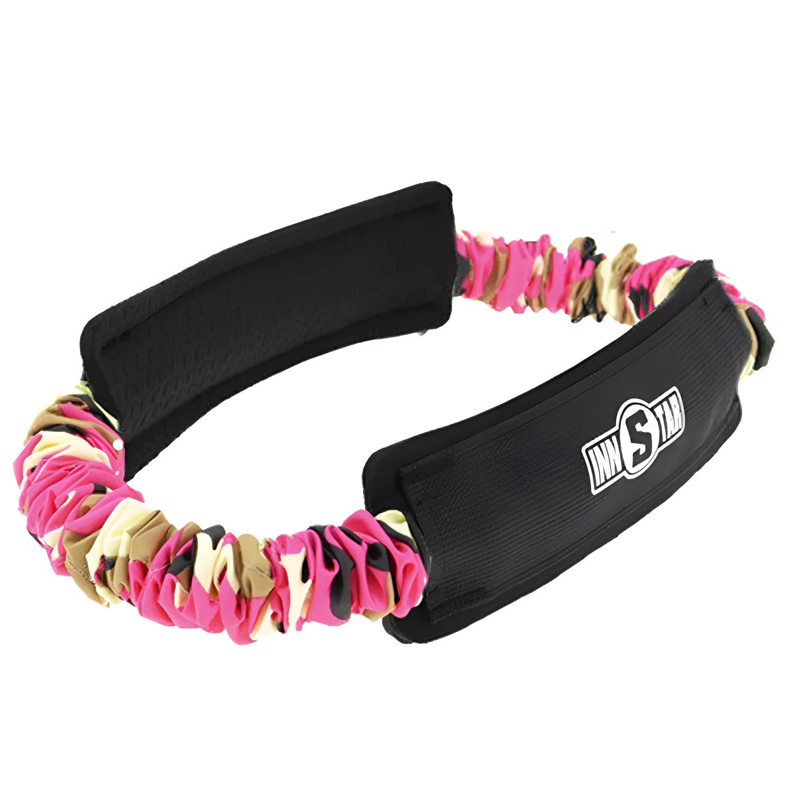 Nylon resistance band ring in camouflage colour for stovepipe shaping and butt lift exercises