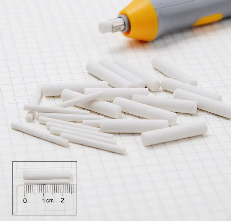 Electric eraser plastic geometric black 166mm 15mm 66g