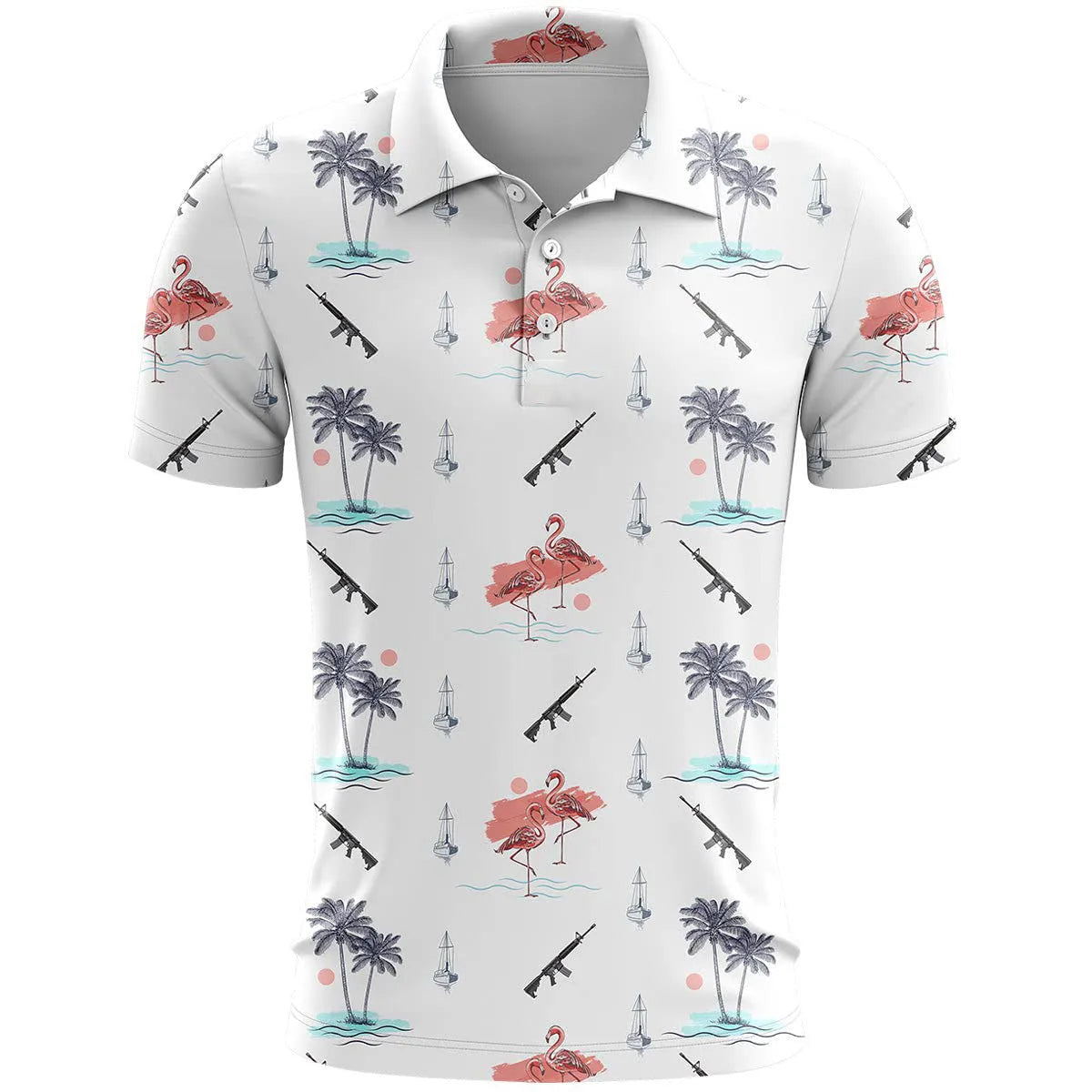 3D printed pattern on a loose fit short sleeve sports T-shirt made from bird eye cloth polyester.