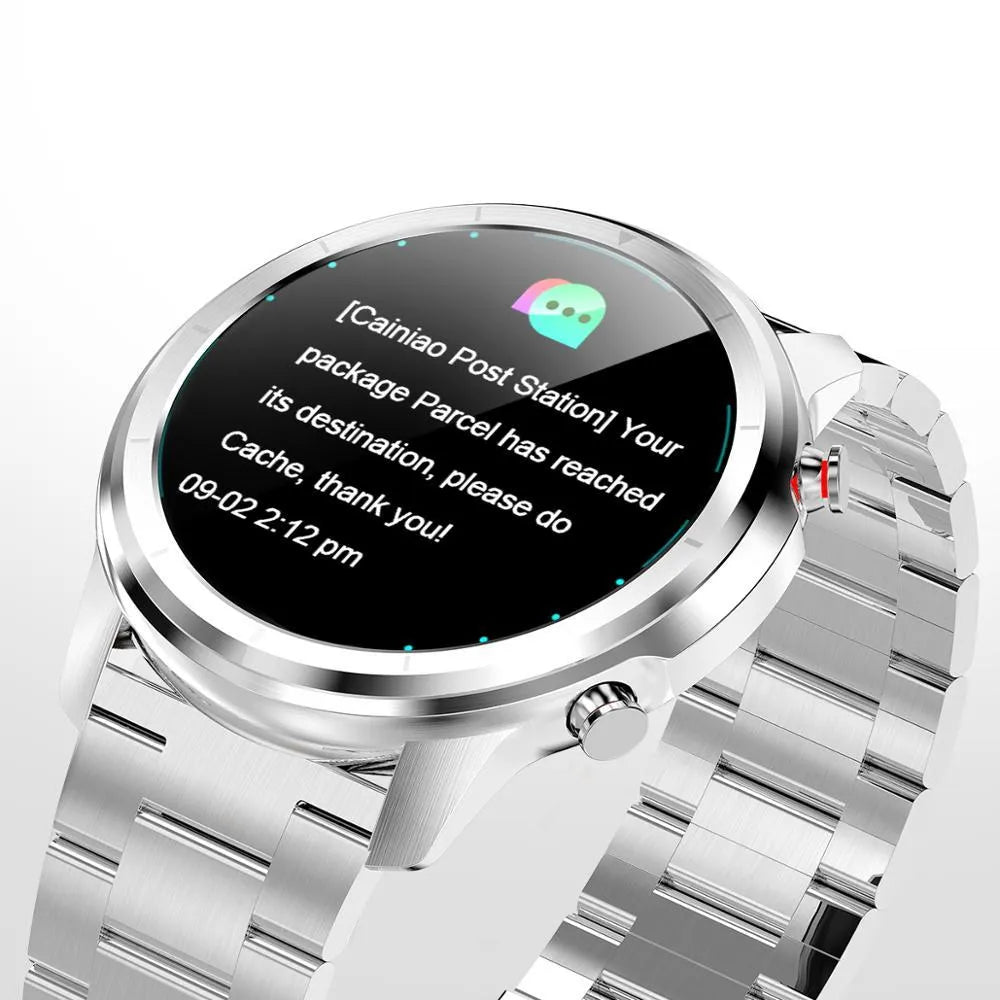 LEMFO LF26 smart bracelet with 1.3-inch screen shown in Black and Brown Silver colour options