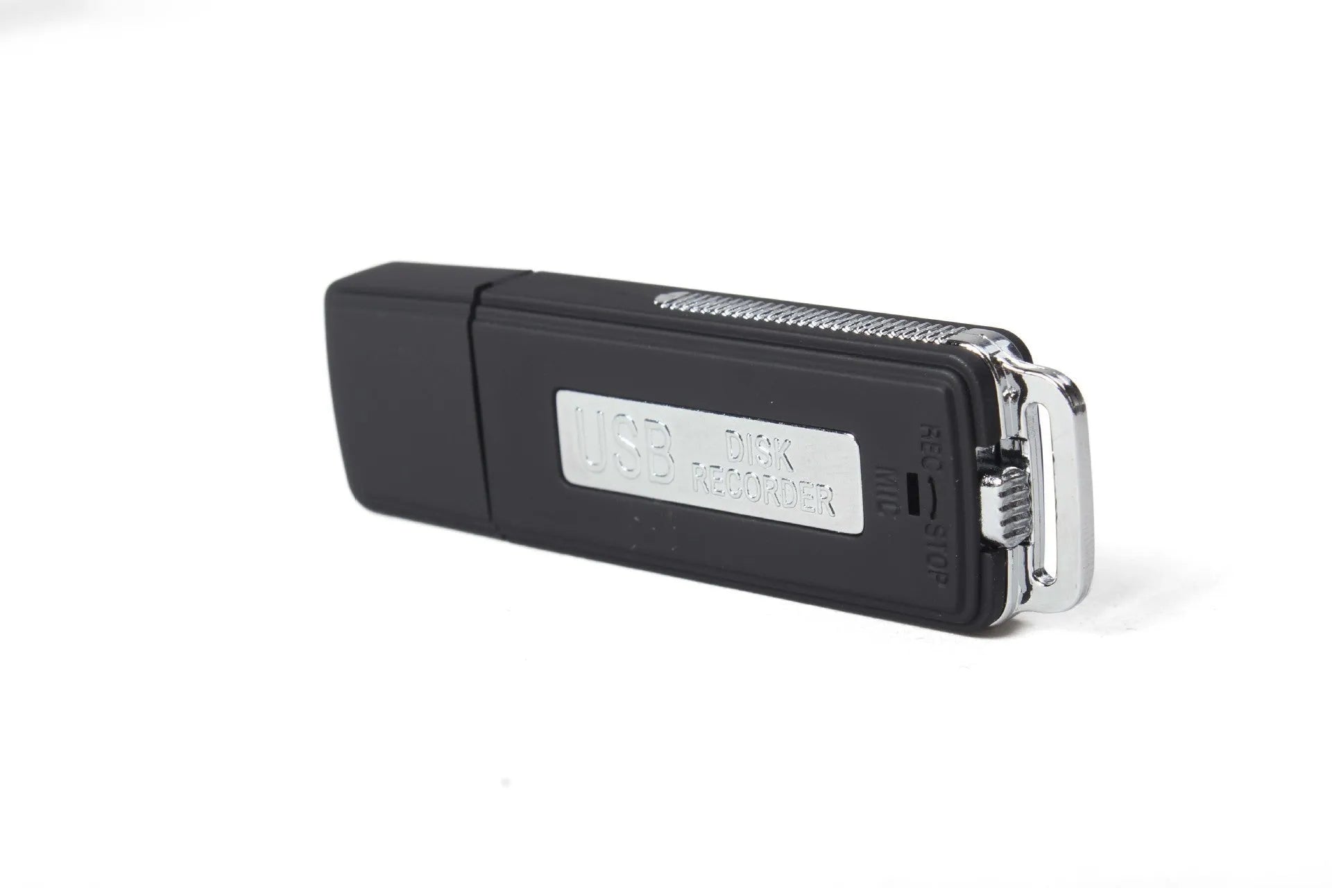 Portable USB recorder 8GB voice recorder mini digital audio recorder with microphone rechargeable black