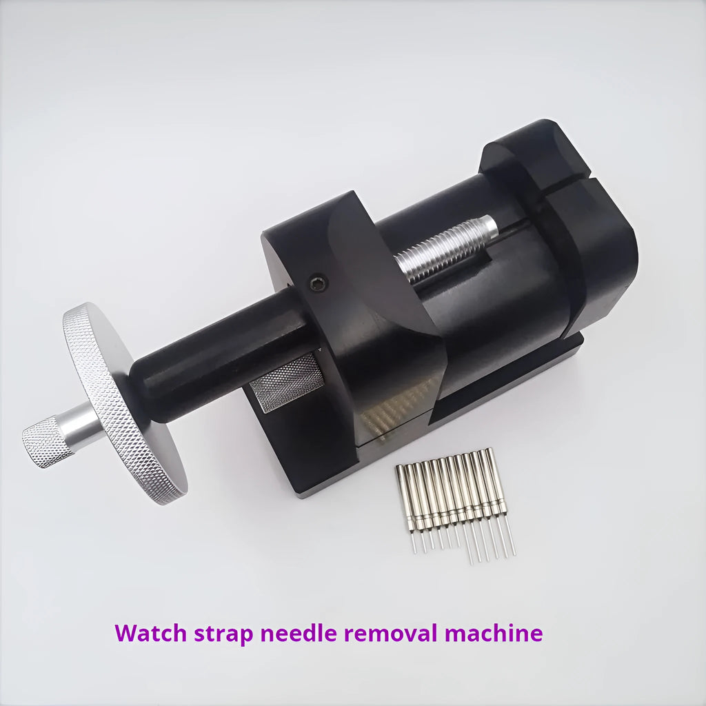 Alloy steel watch strap dismantling machine tool for watch repair.