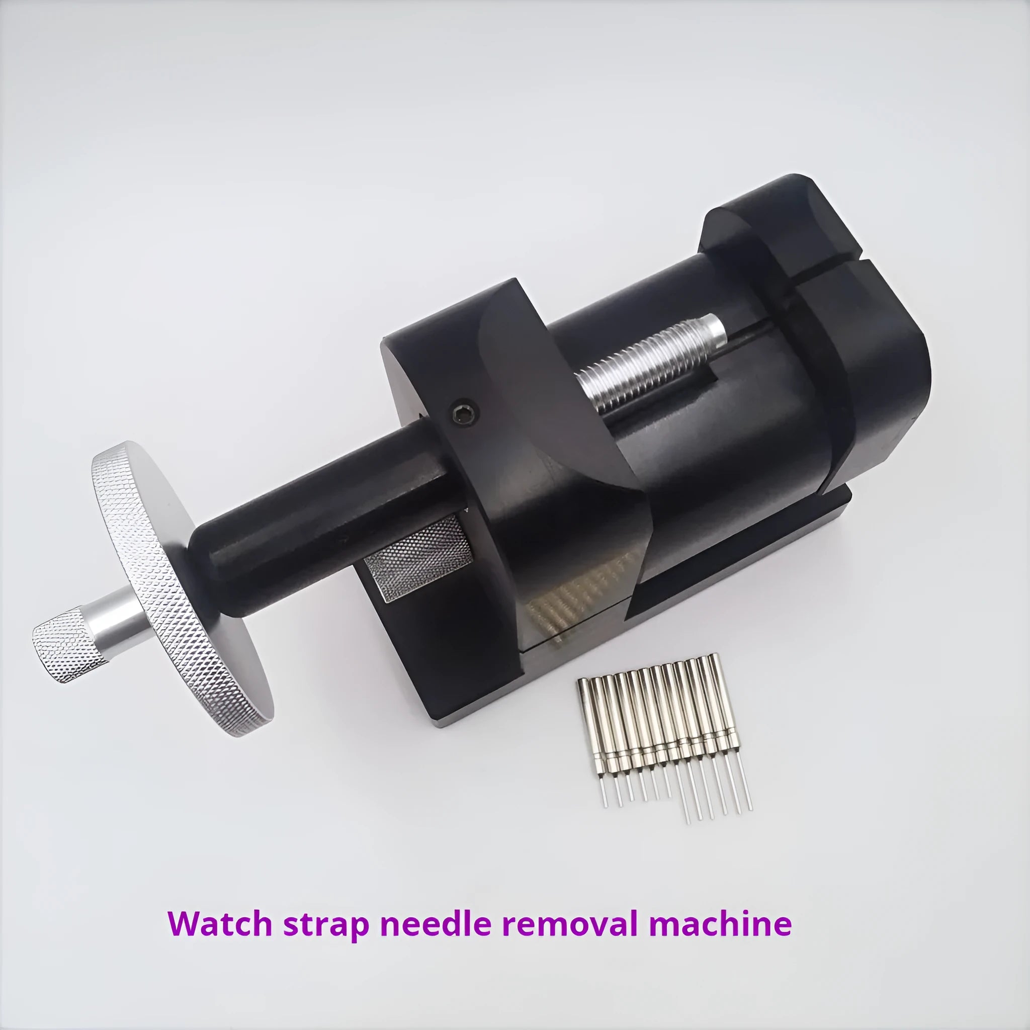 Alloy steel watch strap dismantling machine tool for watch repair.