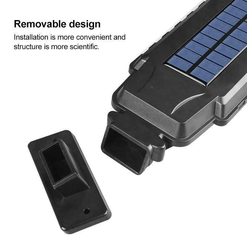 Solar human body induction wall lamp, ABS housing 96x124x48mm, 1200mAh battery, 20 LED patches, 3-5m detection