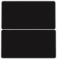 Oversized double-sided mouse table mat in sapphire blue with yellow, 120x60cm PU material