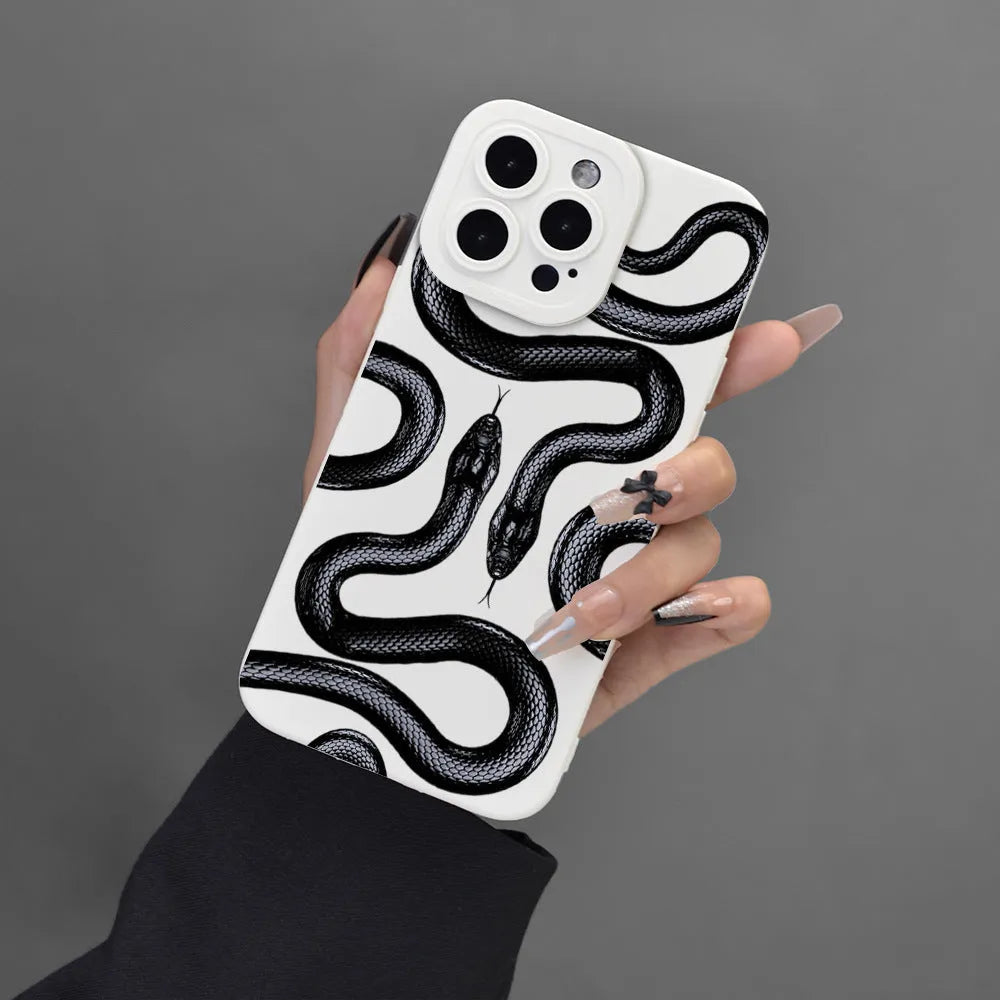 Plastic protective cover for Apple iPhone, black soft shell case with spray finish