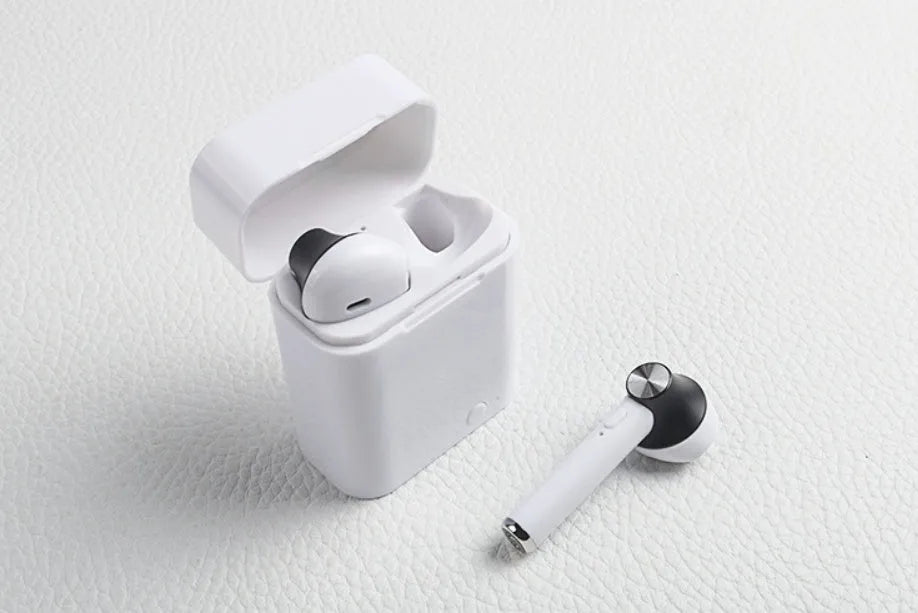 Sports Bluetooth wireless headset with earbuds in black, silver, gold, red or rose gold
