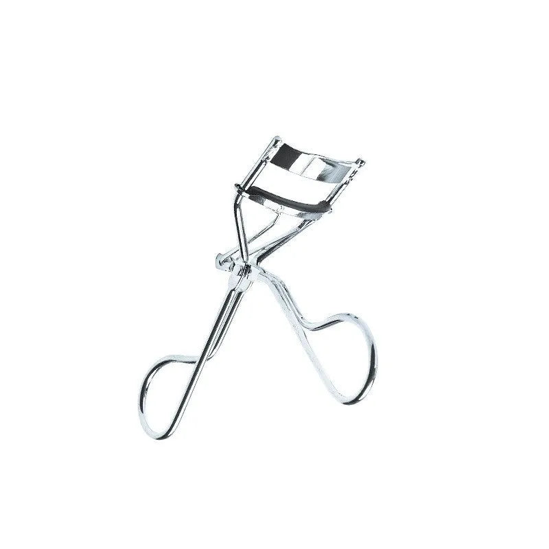Metal eyelash curler manual beauty tool for eye lash curling in silver colour finish