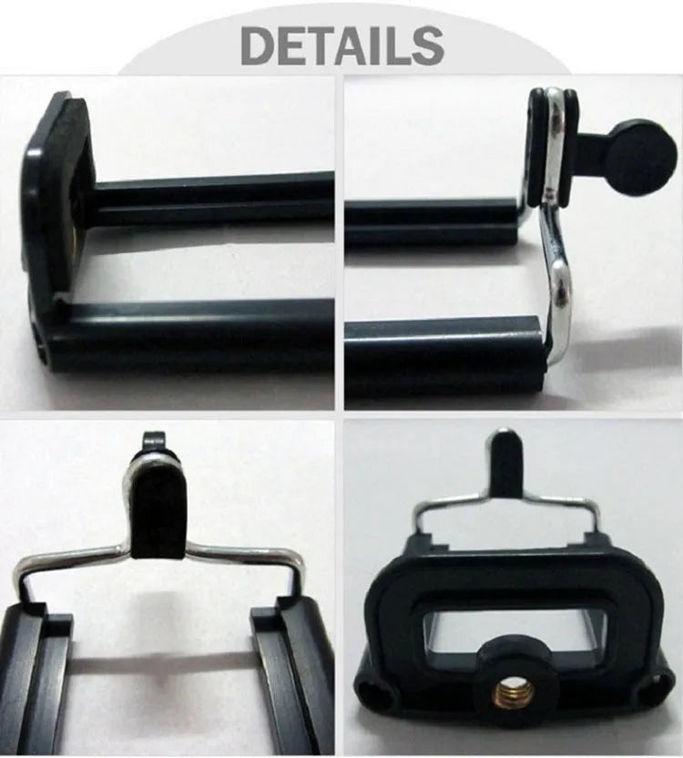 Black octopus tripod with flexible rubber legs wrapped around a pole holding a camera