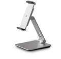 Folding aluminium desktop phone and tablet stand with 360-degree rotation