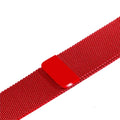 Stainless steel metal watch strap shown in silver, suitable for 38mm or 42mm watches.