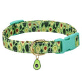 Floral polyester adjustable dog collar for traction in a pink colour, shown on a white background