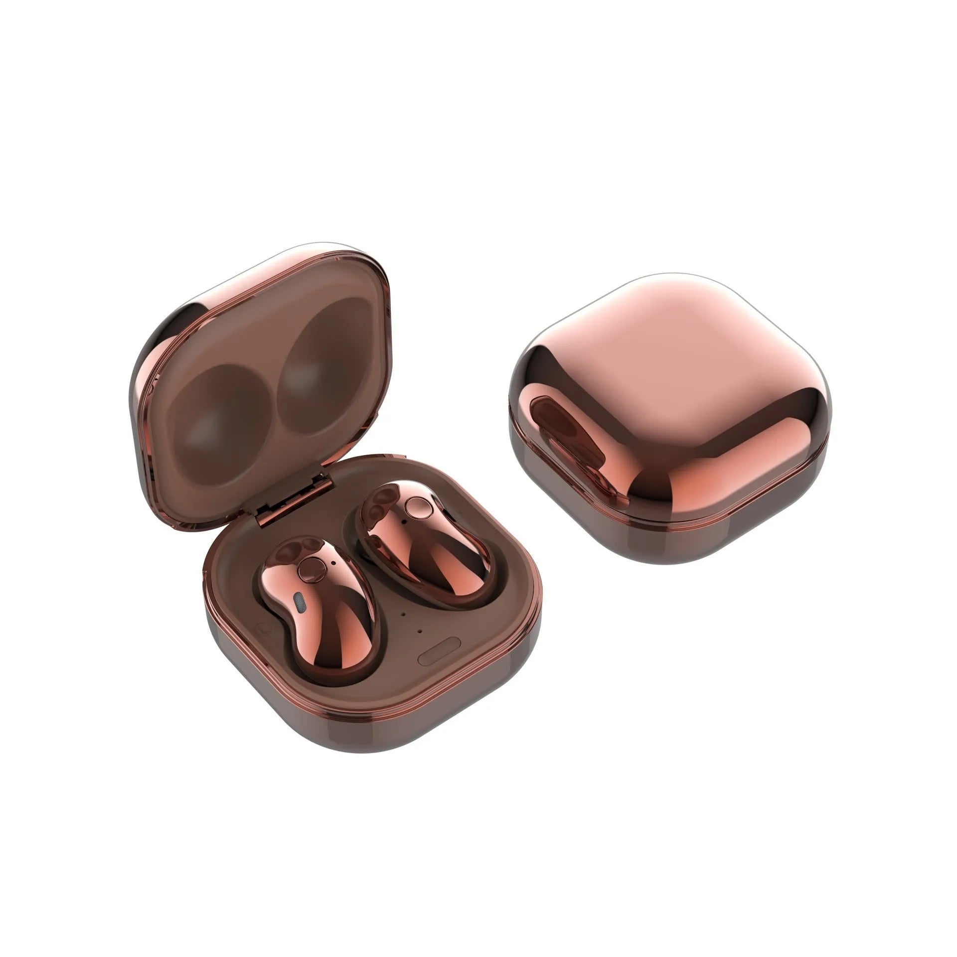 Black Bluetooth 5.0 wireless sport earbuds with IPX4 waterproof rating and built-in microphone