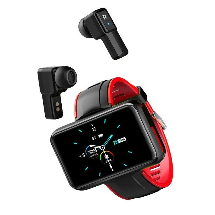 T91 2 in 1 smart watch with Bluetooth headset 1.4-inch touch screen aviation aluminium alloy body