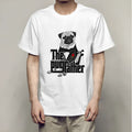 Men's white short-sleeve slim fit T-shirt with round neck, milk silk and 78% polyester, sizes XS to 4XL