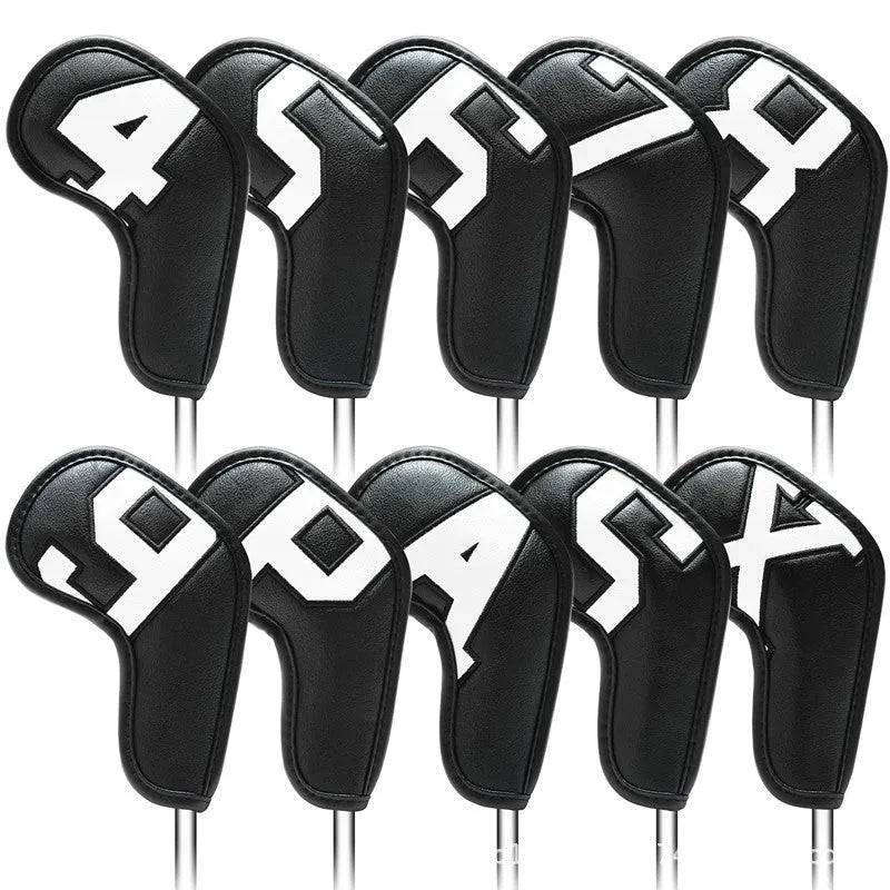 Colourful digital gradient golf iron head cover with soft inner lining for club protection