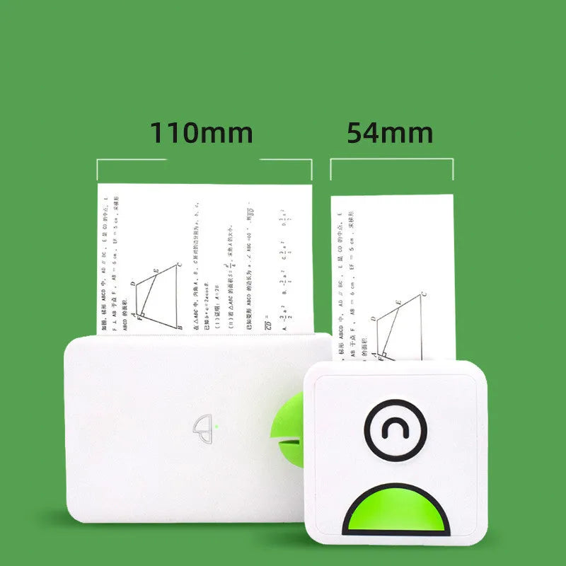 Three rolls of 110mm x 30mm thermal paper with adhesive backing on a white surface