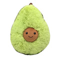 Soft plush avocado pillow toy in 20cm size with green fabric and PP cotton filling