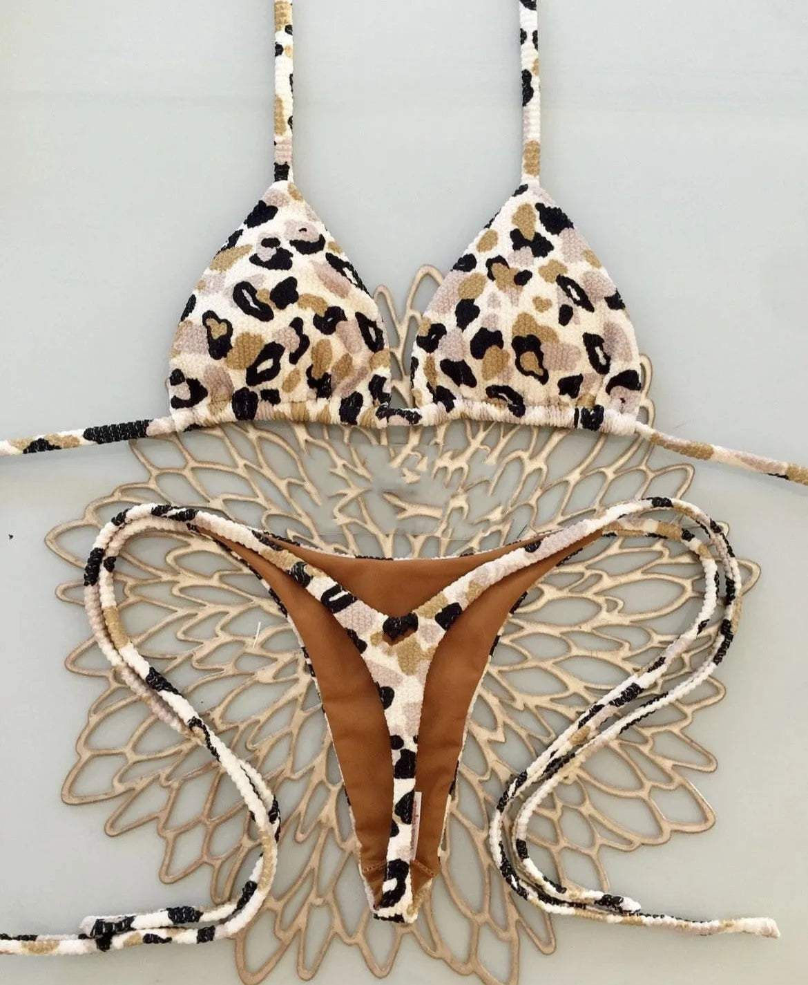 Women's printed bikini swimsuit in a briefs style, shown in one of the colour options RT1884, RT2110, or RT2111.