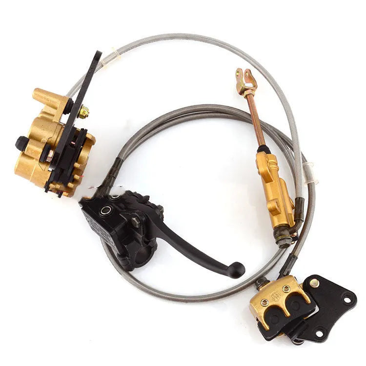 Gold off-road motorcycle brake pump set front and rear disc brake oil pump