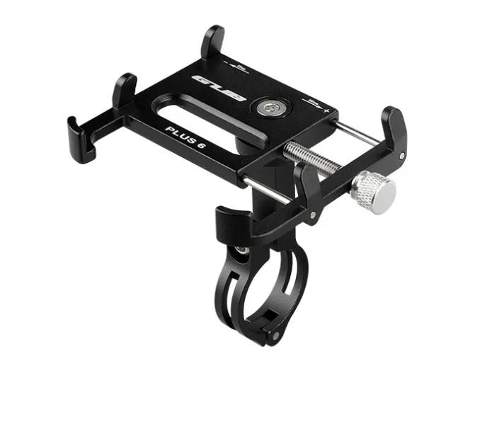 GUB Plus 6 aluminium alloy motorcycle phone holder mounted on handlebar