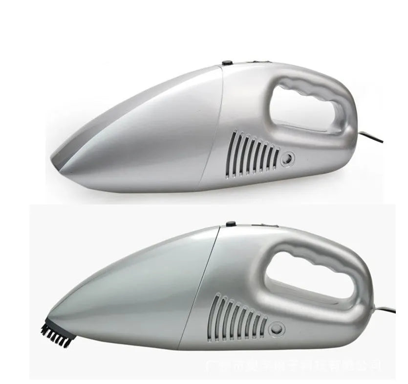 White car portable vacuum cleaner ABS body 29.6x9.6x11.6cm 12V 120W with cable