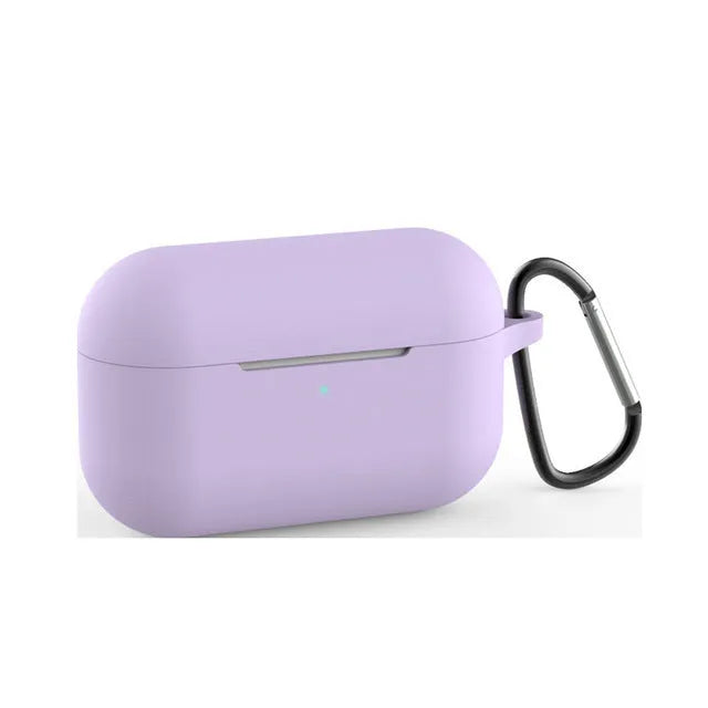 AirPods Pro silicone protective cover in multiple colours showing buckle-detailed and solid options