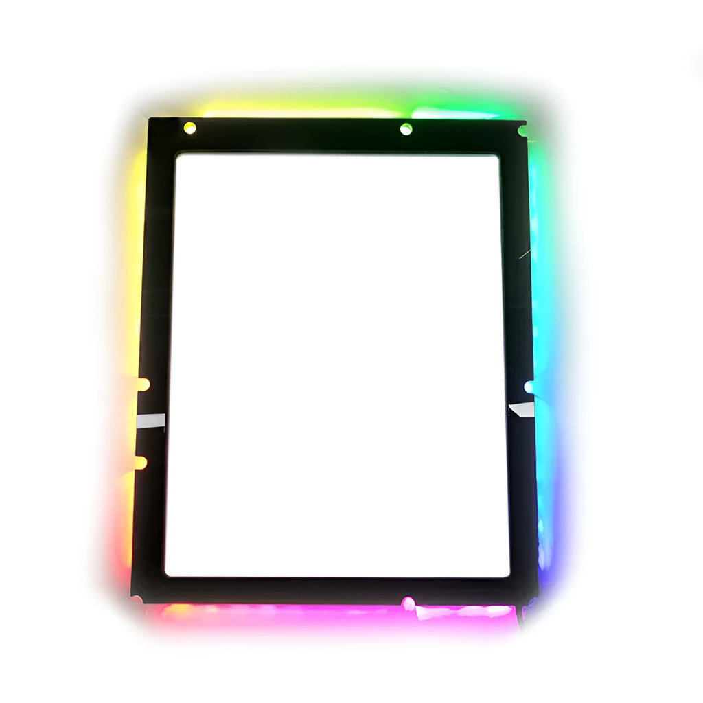 ATX motherboard light-emitting pad backlight with 5V3 pin sync cable and adhesive backing for PC case illumination