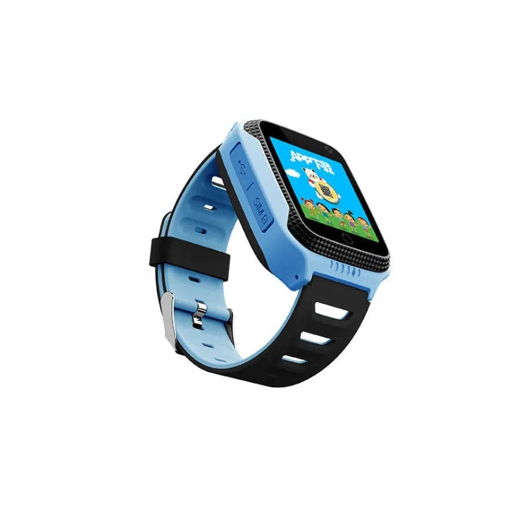 Smart watch with 1.44-inch touch screen, silicone strap, available in blue, orange, pink