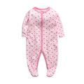 Cotton one-piece baby romper with dinosaur print for infants 3-12 months