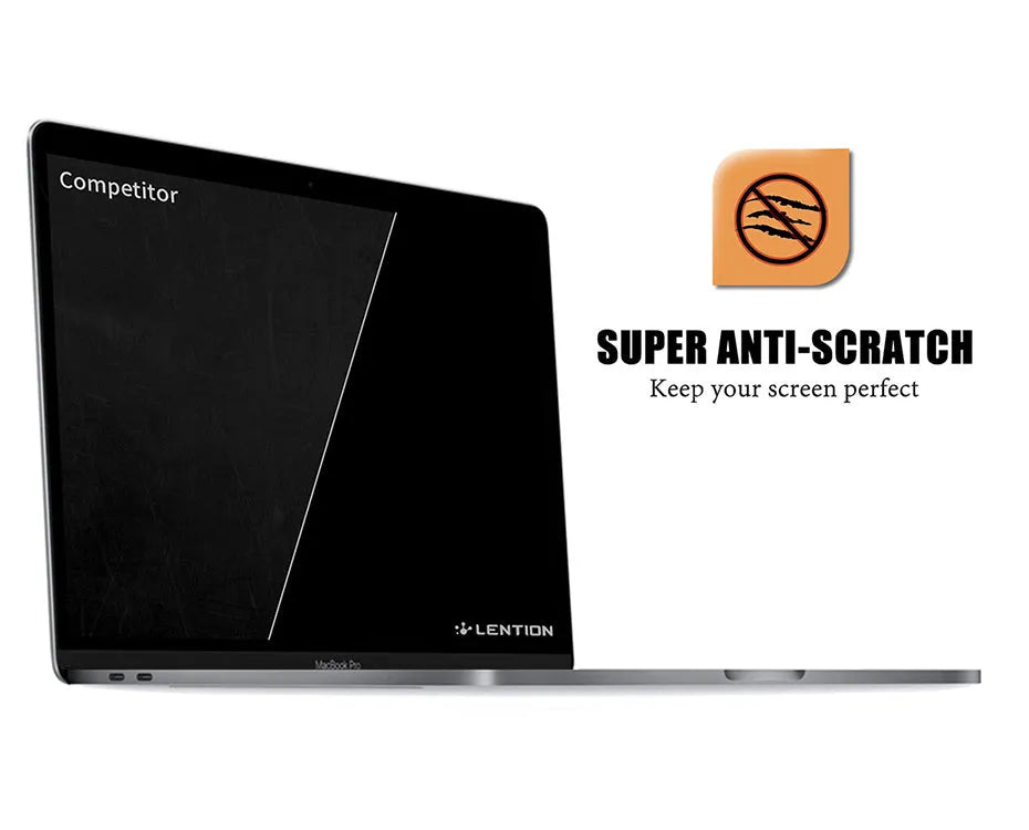 Matte anti-glare screen protector film for 13-inch MacBook Pro with installation tools.