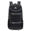 30L Oxford cloth backpack in army green with curved shoulder straps and front pocket, designed for hiking and camping outdoor sports
