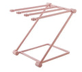 Foldable plastic kitchen dishcloth rack organiser in light blue colour