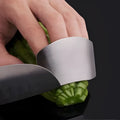 Stainless steel finger guard for vegetable chopping safety in single and double finger sizes
