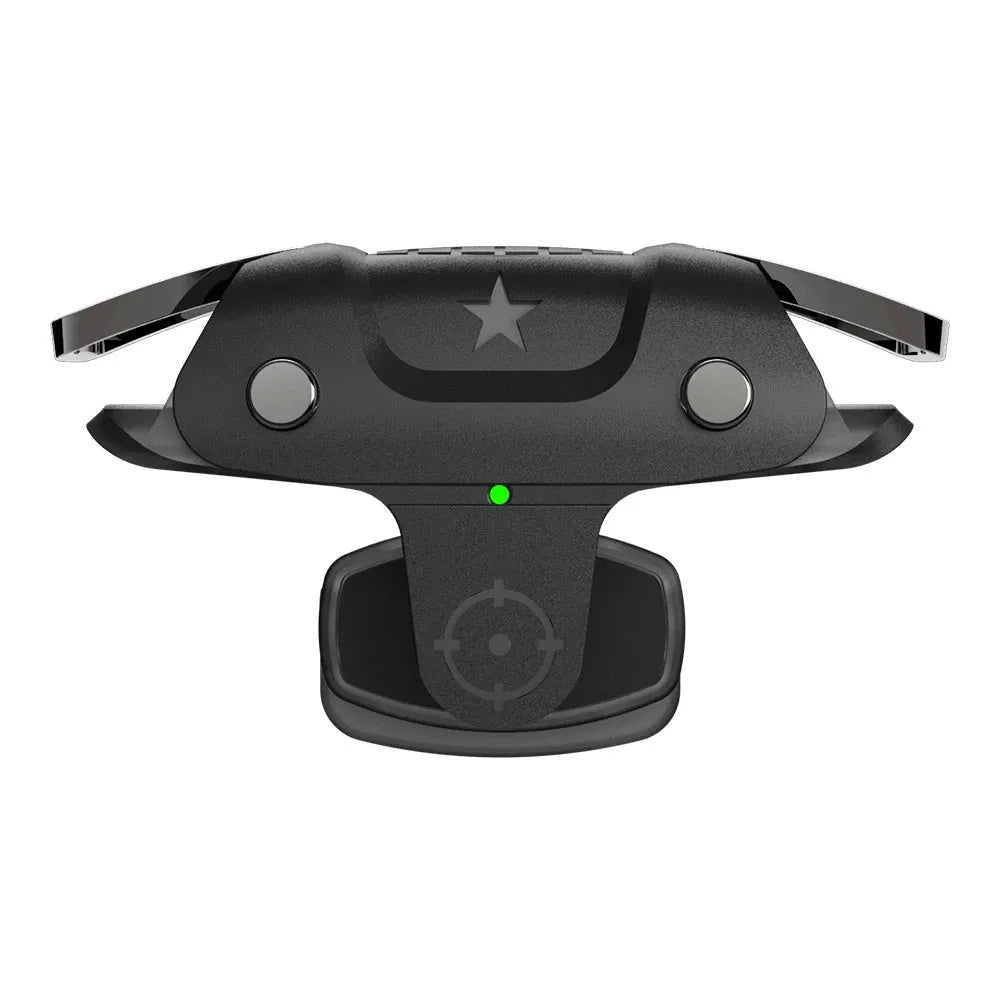 Black F5 mobile phone game controller joystick showing compact size