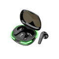 Black Pro60 model Bluetooth headset with charging cabin for outdoor running and mountaineering.
