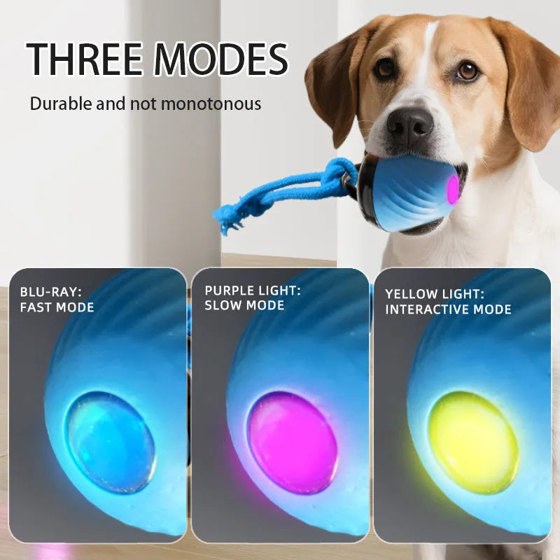ABS cat teasing ball for self-hi relieving play, 6.8 x 8.1cm, in blue or red, with 200mAh battery