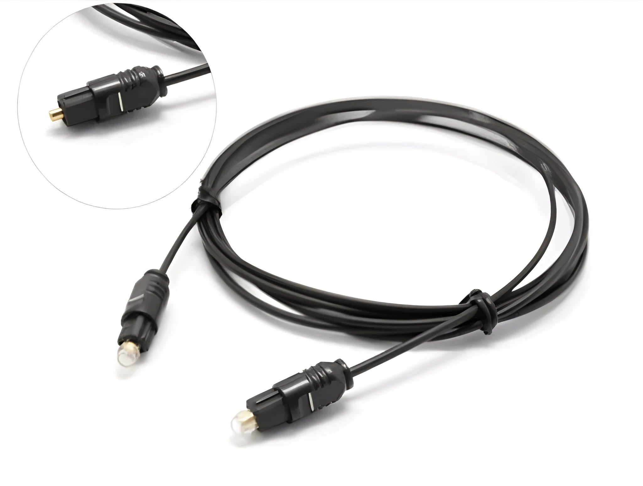 OD2.2 optical fibre audio cable for digital transmission with slim 2.2mm profile