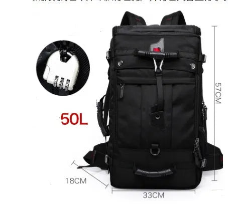 New double shoulder backpack Oxford cloth outdoor hiking large capacity 40L 50L