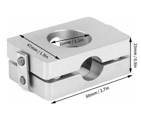 Silver metal LSD conversion board for 90-02 Honda Civic and BMW E36 differential installation