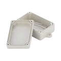Black ABS plastic waterproof instrument box for electronic power supplies, model F4B-1.