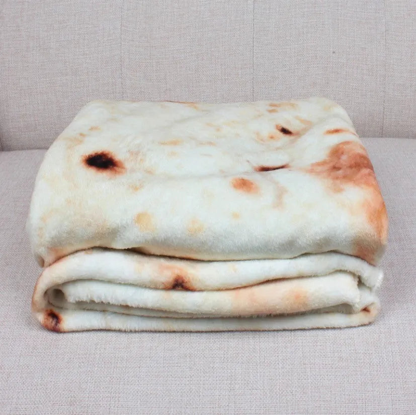 Burrito blanket flannel polyester throw 230gsm modern simple style vacuum packed 26x26x4 cm