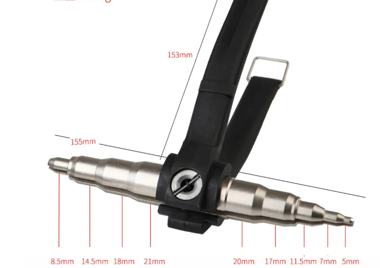 Manual tube expander tool for air conditioning copper pipe flaring 6-22mm in black or silver