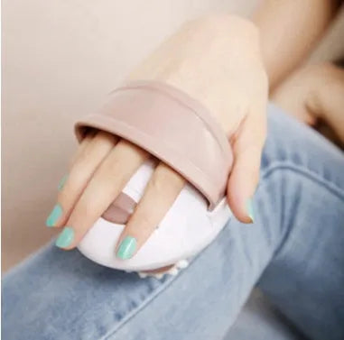 3D muscle shaping machine electric body massager with swivel wheel in white and coffee